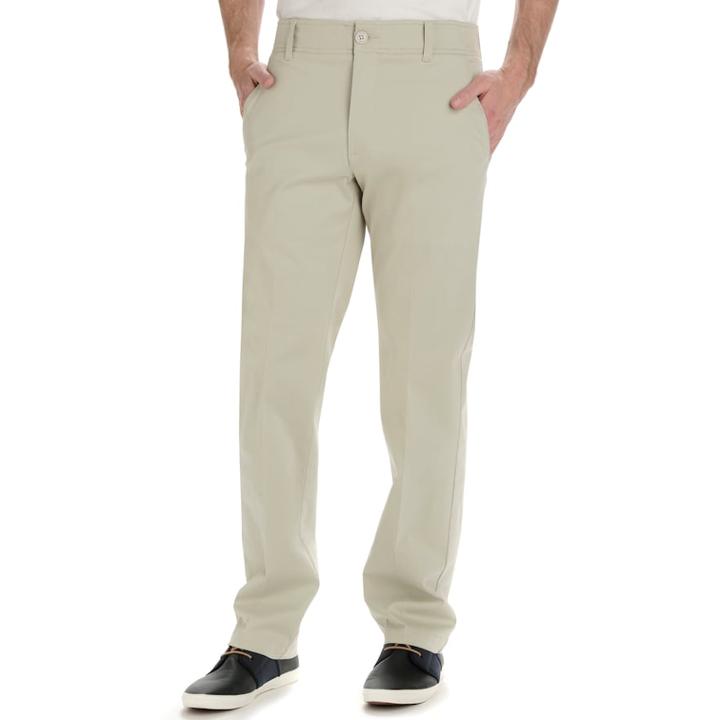 Big & Tall Lee Performance Series Extreme Comfort Straight-fit Refined Khaki Pants, Men's, Size: 54x32, Light Grey