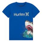 Boys 4-7 Hurley Wrap-around Shark Tee, Size: 7, Light Blue