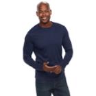 Men's Croft & Barrow&reg; Classic-fit Easy-care Crewneck Tee, Size: Large, Dark Blue