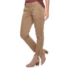 Women's Sonoma Goods For Life&trade; Straight-leg Twill Ankle Pants, Size: 8, Med Brown