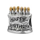 Individuality Beads Sterling Silver And 14k Gold Over Silver Birthday Cake Bead, Women's
