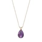 14k Gold Amethyst Briolette Pendant Necklace, Women's, Size: 18, Purple