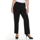 Plus Size Croft & Barrow&reg; Straight Leg Trousers, Women's, Size: 24w T/l, Black