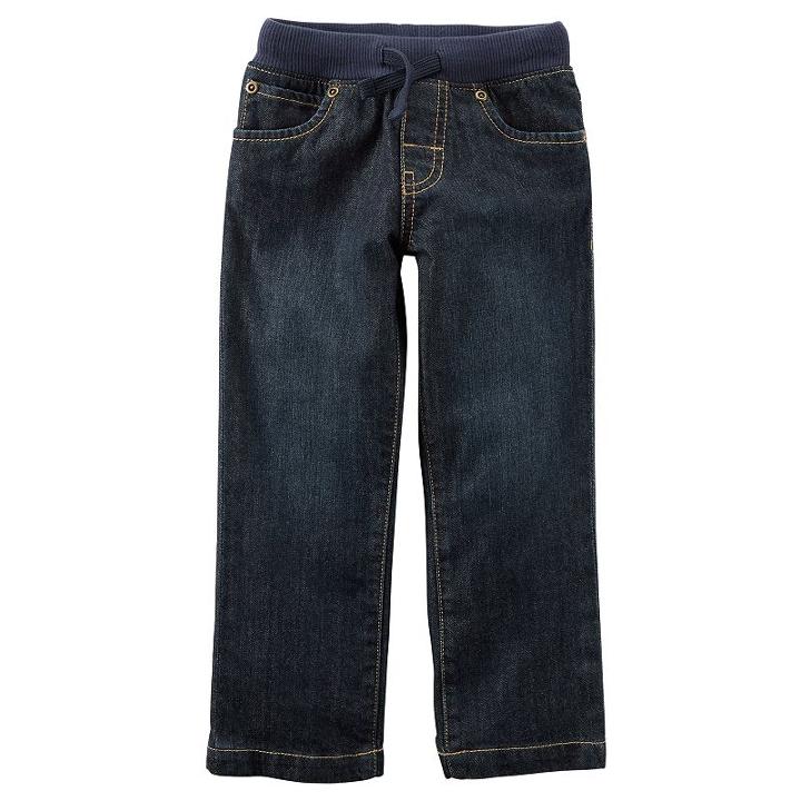 Boys 4-8 Carter's Pull On Denim Pants, Size: 7, Blue Other