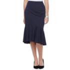 Women's Apt. 9&reg; Ponte Trumpet Skirt, Size: Small, Dark Blue