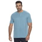 Big & Tall Croft & Barrow&reg; Classic-fit Slubbed Outdoor Performance Henley, Men's, Size: Xl Tall, Blue (navy)