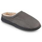 Perry Ellis Men's Microsuede Clog Slippers, Size: Large, Grey