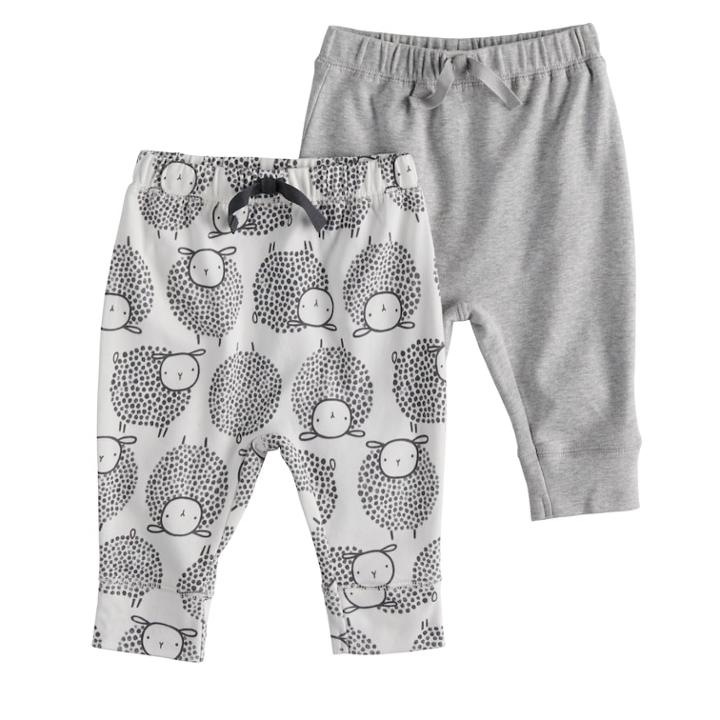Baby Jumping Beans&reg; 2-pk. Jogger Pants, Infant Girl's, Size: 9 Months, Light Grey