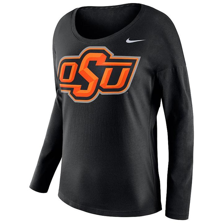 Women's Nike Oklahoma State Cowboys Tailgate Long-sleeve Top, Size: Xl, Black