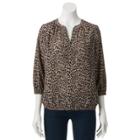 Dana Buchman Pintuck Banded-bottom Top - Women's, Size: Small, Med Beige