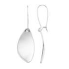 Silver Tone Petal Nickel Free Drop Earrings, Women's
