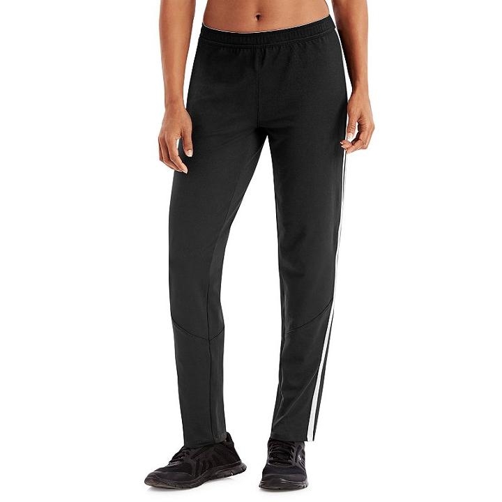 Women's Champion Stripe Track Pants, Size: Medium, Black