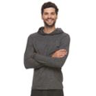 Men's Apt. 9&reg; Marled Hooded Tee, Size: Large, Black