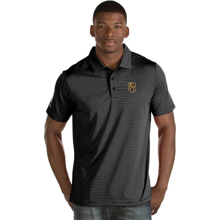 Men's Antigua Vegas Golden Knights Quest Polo, Size: Small, Black