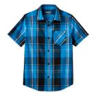Boys 8-20 Tony Hawk&reg; Plaid Button-down Shirt, Boy's, Size: Large, Blue (navy)