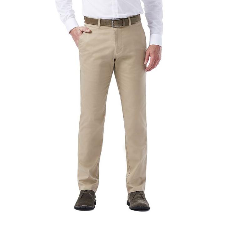 Men's Haggar In Motion Rambler Slim-fit Flat-front Pants, Size: 34x30, White Oth