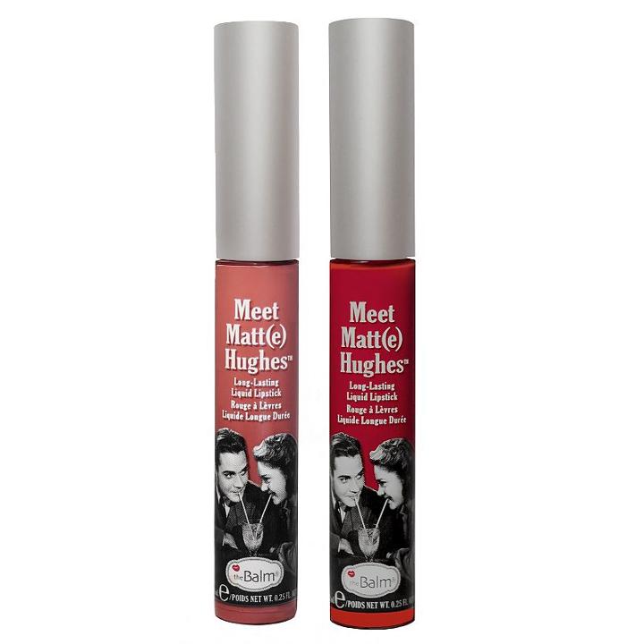 Thebalm Meet Matt(e) Hughes Long-lasting Matte Liquid Lipstick Duo, Multicolor