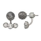 Simply Vera Vera Wang Chain Wrapped Ball Nickel Free Jacket Earrings, Women's, Silver