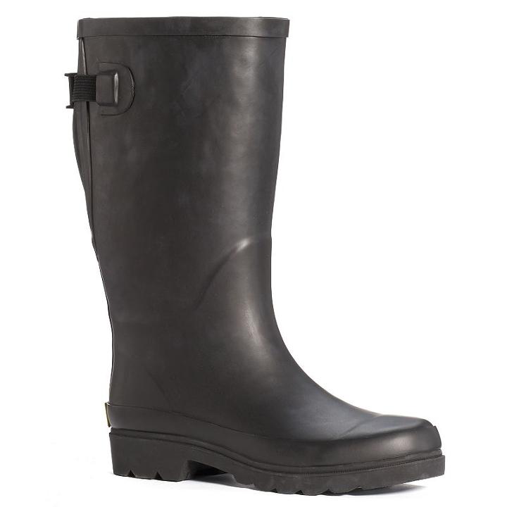 Western Chief Solid Vari Fit Women's Water-resistant Rain Boots, Size: 9, Black
