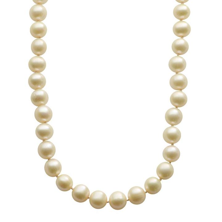 Pearlustre By Imperial Dyed Freshwater Cultured Pearl Sterling Silver Necklace, Women's, Size: 24, Yellow
