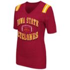 Women's Campus Heritage Iowa State Cyclones Distressed Artistic Tee, Size: Medium, Med Red