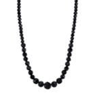 1928 Black Bead Necklace, Women's, Size: 15