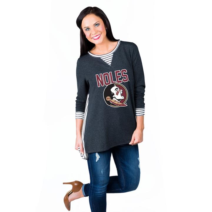 Women's Gameday Couture Florida State Seminoles Back Panel Oversized Tunic, Size: Xl/xxl, Dark Green