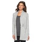 Women's Ab Studio Button Open-front Cardigan, Size: Regular, Ovrfl Oth