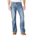 Men's Seven7 Thick-stitch Bootcut Jeans, Size: 34x32, Brt Blue