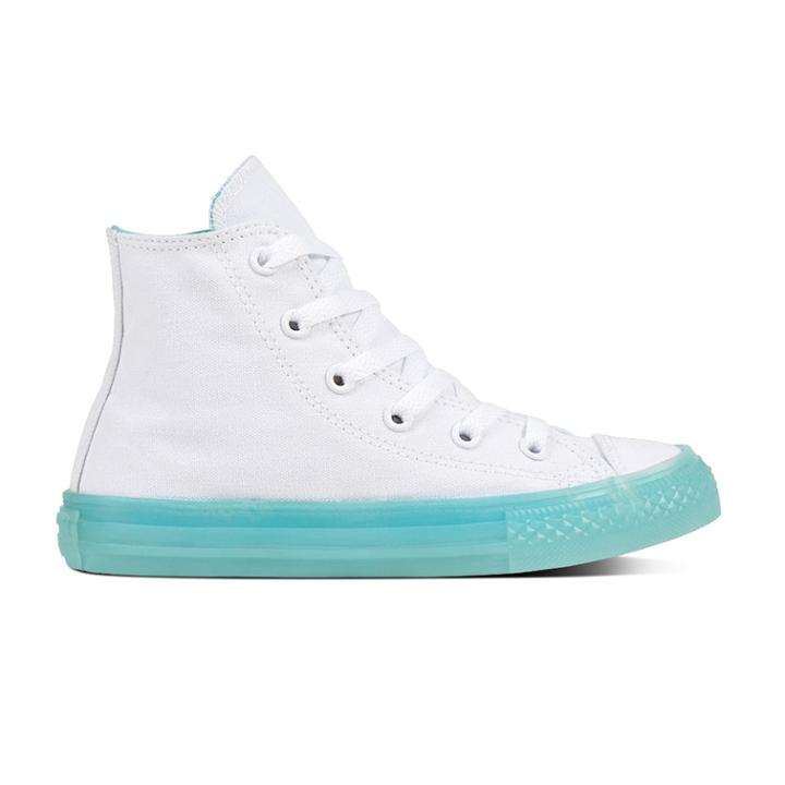Kid's Converse Chuck Taylor All Stars High Top Sneakers, Girl's, Size: 13, White