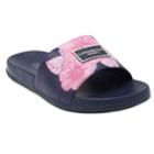 London Fog Cherio Women's Slide Sandals, Size: Medium (9), Dark Blue