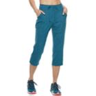 Women's Tek Gear&reg; Straight Leg Capris, Size: Small, Turquoise/blue (turq/aqua)