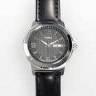 Timex Men's Leather Watch - T2e561, Size: Large, Black
