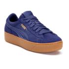 Puma Vikky Platform Women's Suede Shoes, Size: 8.5, Blue