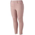Juniors' Plus Size So&reg; Color High-waist Ankle Jeggings, Teens, Size: 24 W, Light Pink