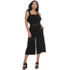 Women's Apt. 9&reg; Ruffle Jumpsuit, Size: Xxl, Black
