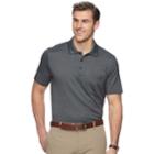 Men's Van Heusen Flex Slim-fit Jacquard Striped Polo, Size: Xl, Black