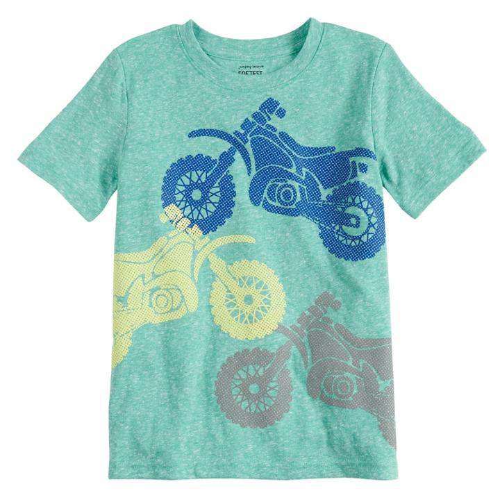 Boys 4-10 Jumping Beans&reg; Motorcycles Graphic Tee, Size: 5, Turquoise/blue (turq/aqua)