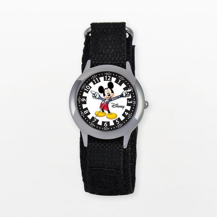 Disney's Mickey Mouse Kids' Time Teacher Watch, Boy's, Black