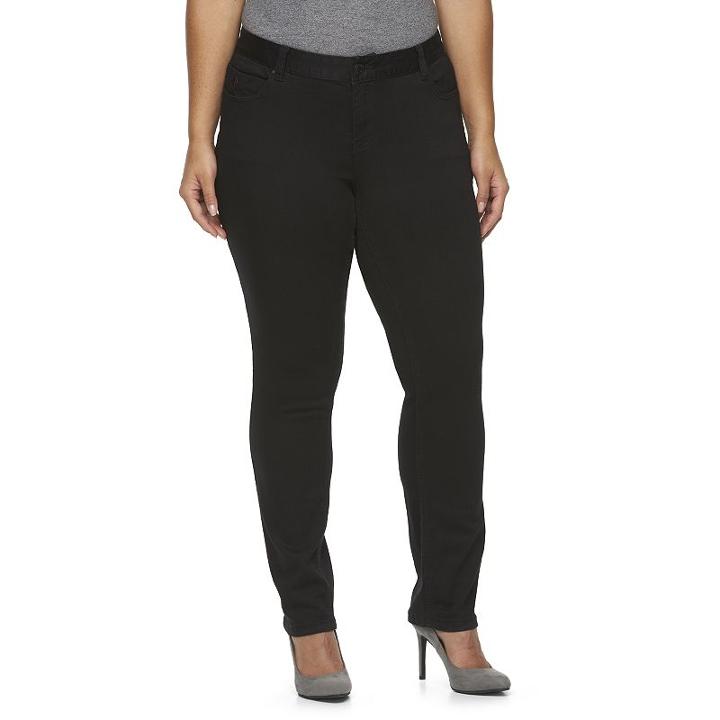 Plus Size Rhythm In Blues Skinny Jeans, Women's, Size: 16 W, Black