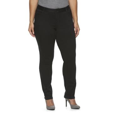 Plus Size Rhythm In Blues Skinny Jeans, Women's, Size: 16 W, Black