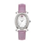Croton Women's Birthstone Leather Watch, Purple