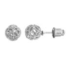 Lc Lauren Conrad Openwork Ball Stud Earrings, Women's, Silver Tone