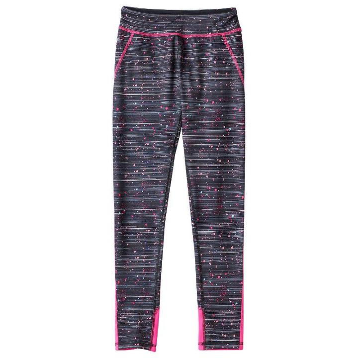 Girls 7-16 So&reg; Pieced Performance Leggings, Girl's, Size: 12, Oxford