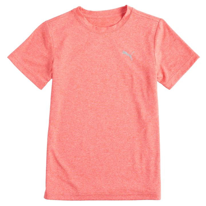 Boys 8-20 Puma Heathered Peformance Top, Size: Large, Dark Red
