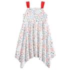Girls 4-10 Jumping Beans&reg; Star Handkerchief Hem Dress, Size: 5, White