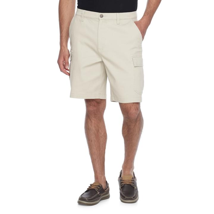 Men's Croft & Barrow® True Comfort Classic-fit Stretch Cargo Shorts, Size: 34, Lt Beige