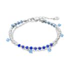 Lc Lauren Conrad Beaded Double Strand Bracelet, Women's, Blue