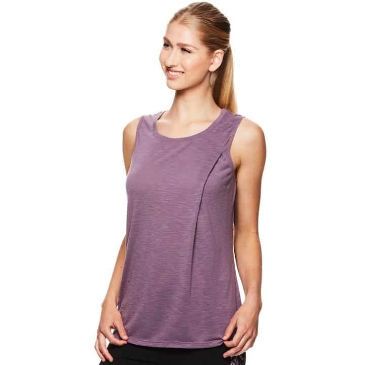 Women's Gaiam Reflect Yoga Tank, Size: Small, Brt Purple