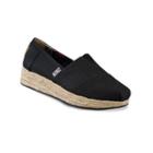 Skechers Bobs High Jinx Women's Espadrille Wedge Slip-on Shoes, Girl's, Size: 8, Grey (charcoal)